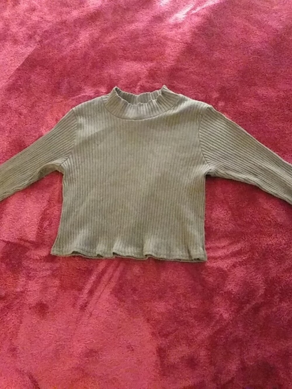 90s Vtg Swat Girls Kids Brown Long Sleeve Made In USA Vintage Size 14 Euc Ribbed